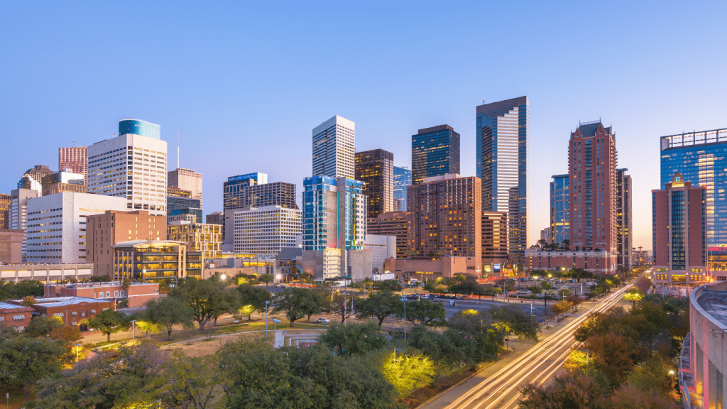 An image of Houston, Texas. At Emotional Support Animals of Texas, I provide renters with an ESA or service dog letter that landlords often will require. 